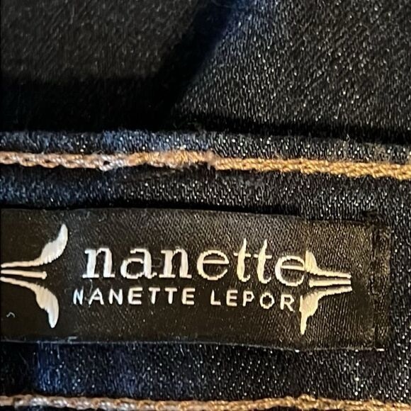 Nanette Lepore Belle Dark Wash High Rise Ankle Slim Jeans Size 16 - Picture 12 of 13